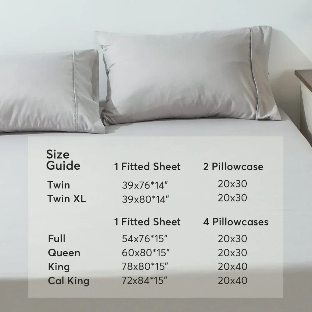 New Sheet Sets - Original Packaging - Grey - Any Size